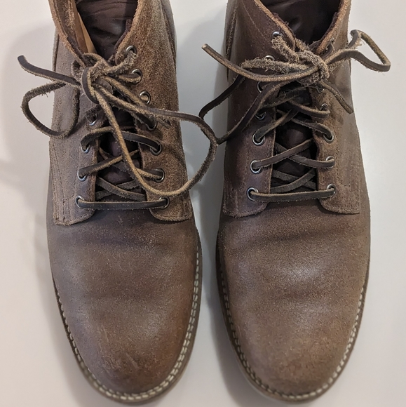 Viberg Service Boot - Natural Waxed Flesh and Mini Ripple Sole Size 10.5 - Picture 2 of 9